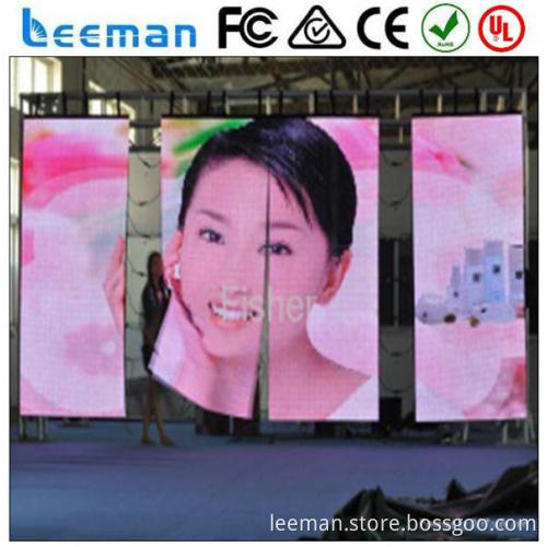 flexible soft display 2015 Leeman P20 DIP RGB indoor hd video wall screen